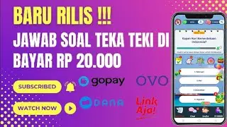 Sukses !! Dapat Saldo Gratis Rp 20.000 cuma jawab Teka-teki - Apk Penghasil Uang Terbukti Membayar