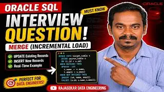 🔥 Oracle SQL MERGE Explained | Incremental Load (Insert + Update) | Real-Time Example| SQL | PySpark