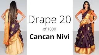 The Cancan Nivi Drape | Drape #20 | How to wear Saree for Beginners | Saree Draping Tips | Tia Bhuva