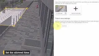 How to create a time in area scenario in AXIS Object Analytics