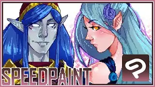 Illusionofmana & KawaiiKimu- CSP Mixel Speedpaint