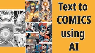 Creating COMICS with text using AI