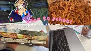 lots of study timelapses, otome games, small manga haul | back to school vlog