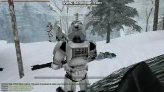 Clones and Jedi Padawan versus Mandalorians.