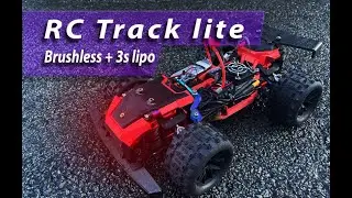 Epic 3D Printed brushless 3s RC car: RC Track lite - first test run