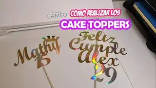 Como hacer un CAKE TOPPER facil y sencillo