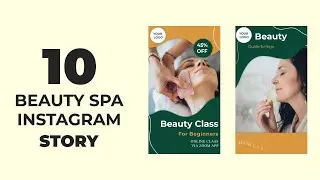 Beauty Spa Instagram Story Motion Graphic Animation | After Effects Templates | Copyright Free