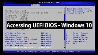 How to Access UEFI BIOS Setup on Windows 10