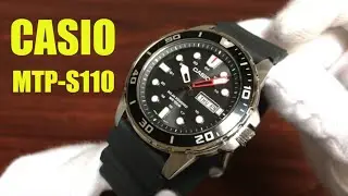 Unboxing Casio MTP-S110 Diver's Solar Power Watch MTPS110-1AV