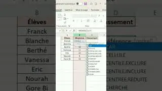 Trouver qui est le meilleur de la classe grâce à #excel #apprendreexcel  #astucesexcel @letriplea