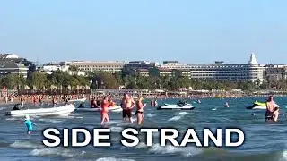 So sieht es heute am Strand von Side aus - 1.11.2024 (Kumköy/Türkei) #side #kumköy #türkei