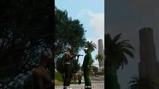 Grove Street isn’t phased by the Ballas 💜 #gta #gtasanandreas #gaming