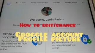 How to change profile photo on google account/tutorial