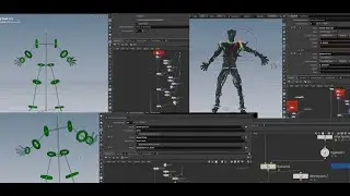 Houdini  KineFX. Layering IK Nodes. Full Body IK.IK Chains. Group  Joints. Delete Joints