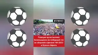 РЕАКЦИЯ АРГЕНТИНСКИХ БОЛЕЛЬЩИКОВ НА ПОБЕДНЫЙ ГОЛ ИХ СБОРНОЙ В ФИНАЛЕ ЧМ 2022 В БУЭНОС АЙРЕСЕ