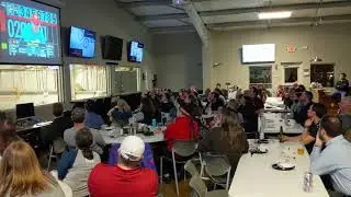 Tyler George commentates the 8th end of the 2018 Olympic Gold Medal curling match