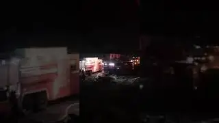 Пожар на мини пилораме в г. Пермь.  29 июля 2020.