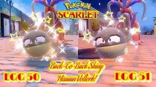 ✨Pokémon Scarlet: BACK-TO-BACK SHINY HISUIAN VOLTORB VIA THE MASUDA METHOD! (50TH & 51ST EGG)✨