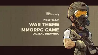 Work in Progress: character illustration for MMORPG website