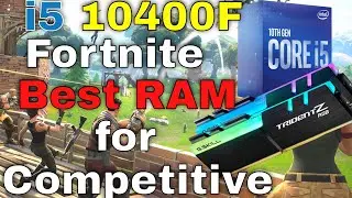Intel i5 10400F Fortnite 2666mhz vs 3200mhz vs 4533mhz | Competitive Settings RAM speed