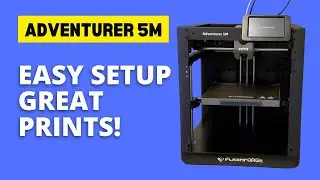 Unboxing, Setup and First Print on my new Flashforge Adventurer 5M #flashforge #fdm #3dprinting