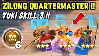 ZILONG QUARTERMASTER YUKI SKILL 3 !! HYPER DILUAR NALAR !! MAGIC CHESS MOBILE LEGENDS