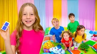 Nastya and her friends Candyland adventures playing candy games