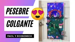 COMO HACER UN PESEBRE COLGANTE hermoso adorno navideño