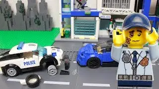 LEGO Police car and Racing Car Video for Kids