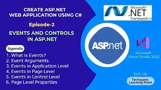 Create ASP.NET Web Application using C# Episode-2: Events and Controls in ASP.NET | Web Forms |