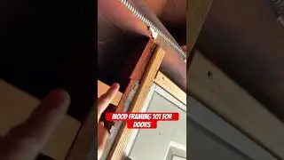 Wood ￼ framing 101 for doors! #homeinspector #diy #framing