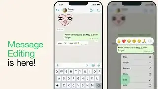 WhatsApp will now let you edit your sent messages !