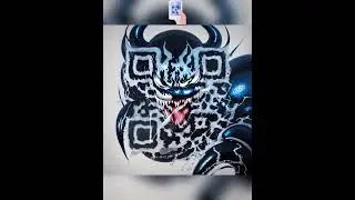 QR Code turn into Venom QR Code Art🕷️
