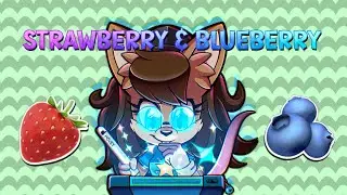 Drawing 🍓& 🫐 The devil sisters (my ocs)