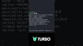Create a Turso database using a SQLite database file