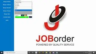 Job Ordering Management System in VB.Net with Full Source Code | Free to Download