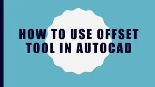 how to offset lines in autocad // Offset line in Autocad // tutorial on offset tool in autocad