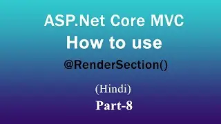 How to use RenderSection() in Layout page (Hindi) | ASP.NET Core MVC