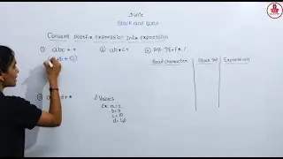 Postfix to Infix Conversion | Examples | Data Structures| Kannada