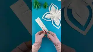 Paper Snowflake Decor #shorts