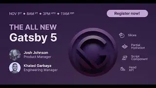 Webinar | The All New Gatsby 5