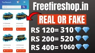 best cheapest double diamond topup site | freefireshop.in real or fake | fraud website reveal