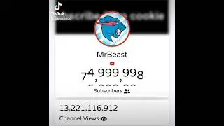 Exact Moment MrBeast Hit 75 Million Subscribers! | 