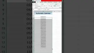 Create an Automatic Calendar in Excel in 30 Seconds! 📅 | Excel Hack You Need