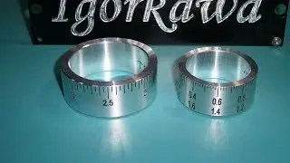 Изготовление лимба для токарного станка, NEW dial (scale, limb) for lathe