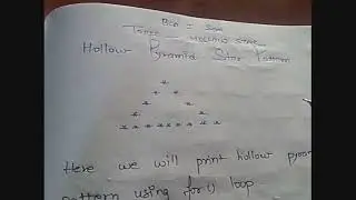 HOLLOW PYRAMID STAR PATTERN