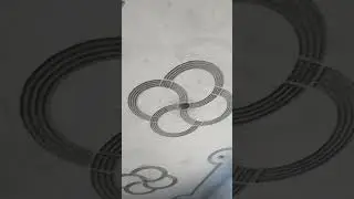 cemented flower design