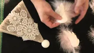 Book fold Christmas angel pattern full tutorial