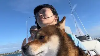 Taking our Facebook Marketplace boat out to sea