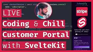 Stripe Customer Portal with SvelteKit & Supabase 💸 Patreon-like Service Part 5 🔴 LIVE Coding & Chill